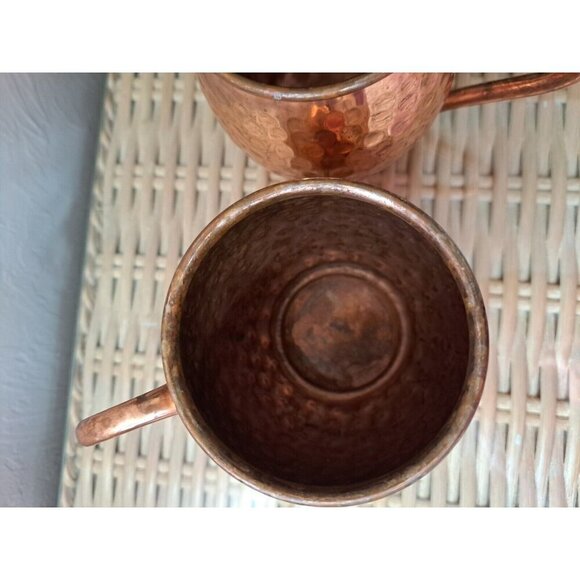 Morken Barware Set of 2 Hammered Copper Moscow Mule Mugs - Picture 6 of 10